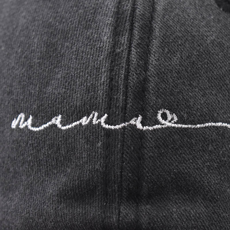 Wholesale Distressed Embroidered Letter Baseball Cap Cotton Adjustable Black Hat Fashion Accessory Gift Boutique Resale