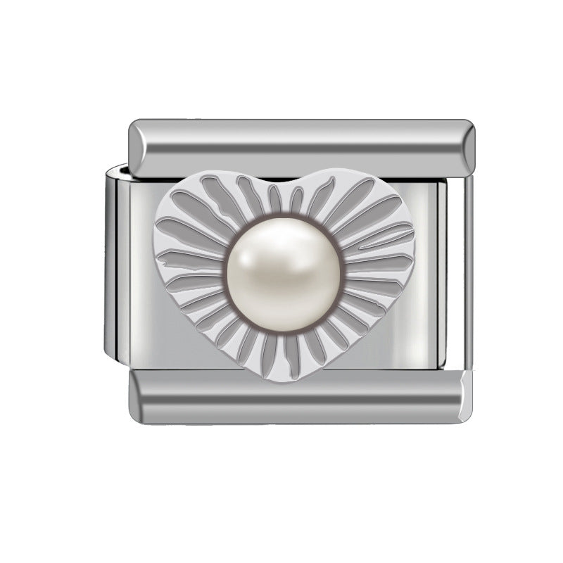 Wholesale Italian Charm Bracelet 9mm DIY Splicing Cute Creative Stainless Steel Composable Bracelet