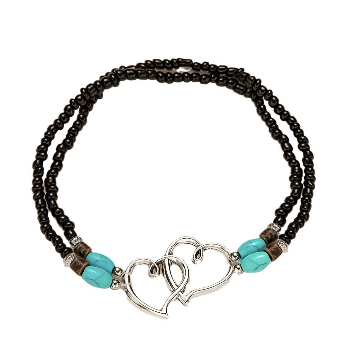 Wholesale Beach Style Footwear Stacked Love Rice Bead Anklets ACC-AS-Gaot001