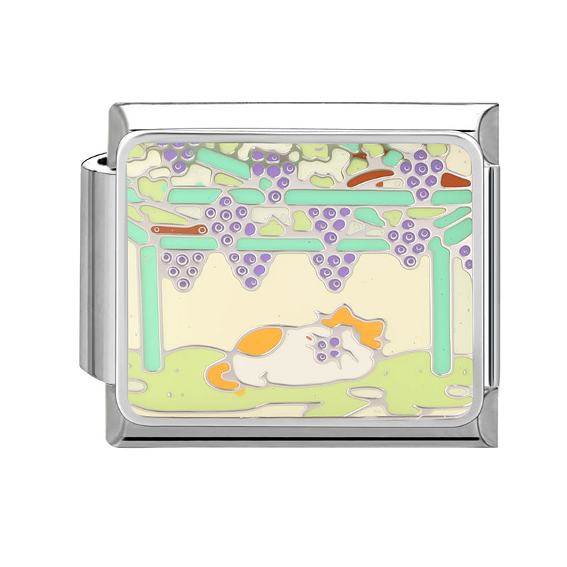 Wholesale Italian modular bracelet cartoon pet DIY