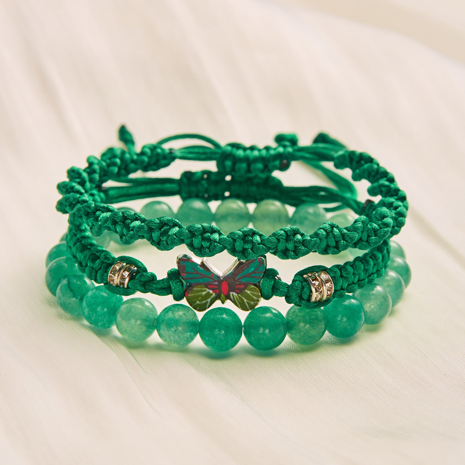 Wholesale  Bohemian Beaded Bracelet suit Wings Tassel  Bodhi Beads Rice Beads Multi-layer Bracelet