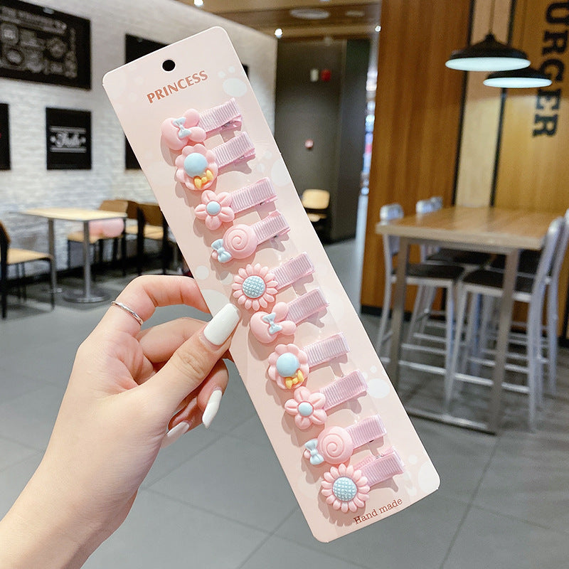 Wholesale Acrylic Cartoon cute  hairpin set