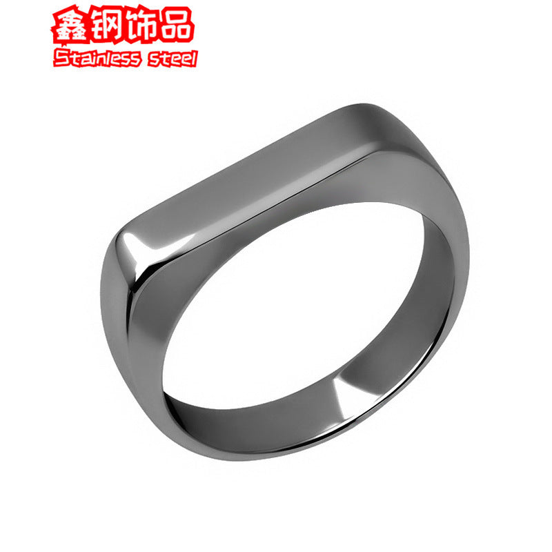 Wholesale  5MM smooth titanium steel casting ring