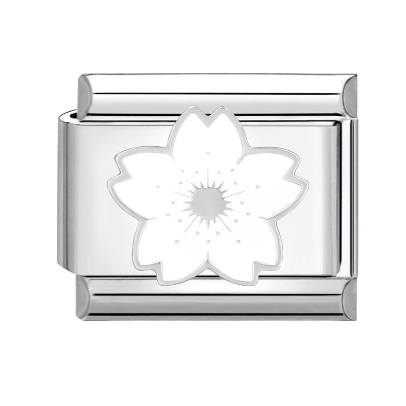 Wholesale Italian Charm Bracelet 9mm DIY Splicing White Series Titanium Steel Composable Bracelet