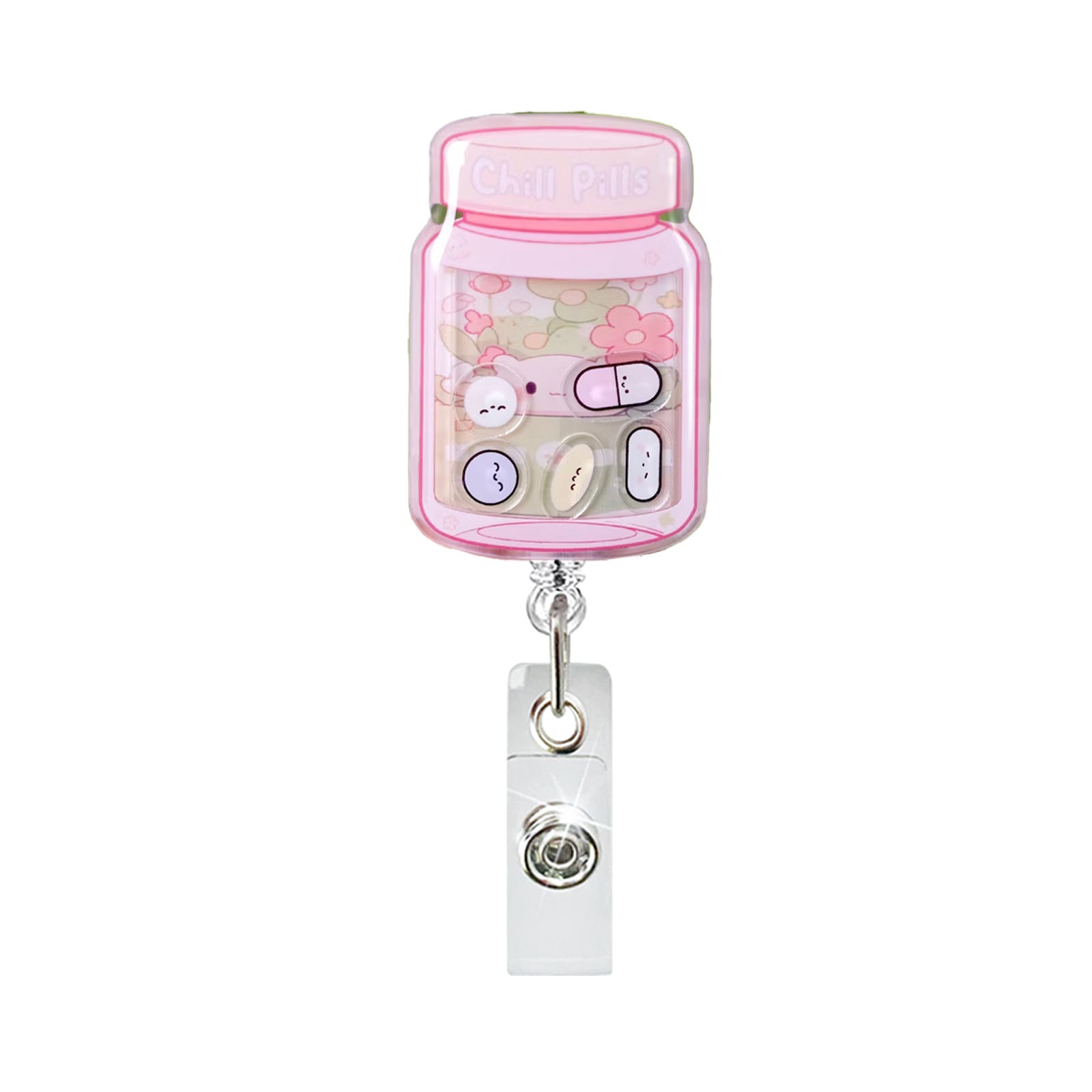 Wholesale Acrylic Medical-Themed Retractable Badge Reel for Medical Students Fashion Accessory