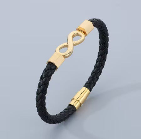 Wholesale Stainless steel  eight-character bracelet