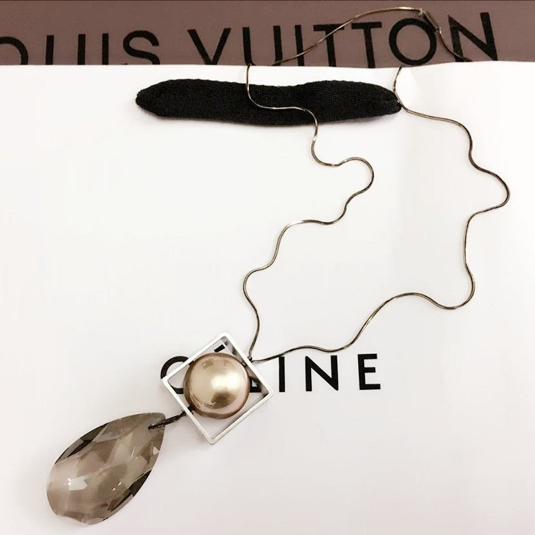 Wholesale Long tassel pearl necklace