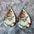 Wholesale  Christmas Earrings Santa Elk Green Printing Leather Earrings