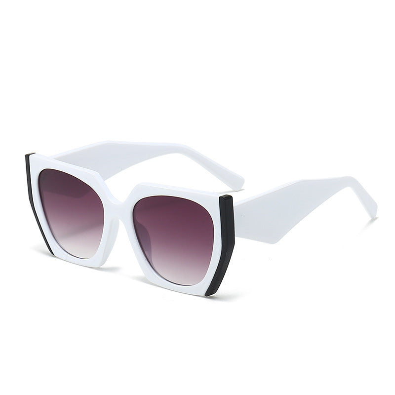 Wholesale  polygon sunglasses women's color matching UV-proof sunglasses