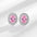 Wholesale  Silver Plated Color Zircon Earrings Light Luxury All-match Earrings