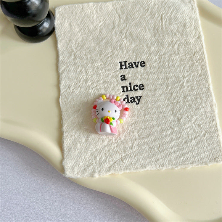 Wholesale  Beaded Cat Ring