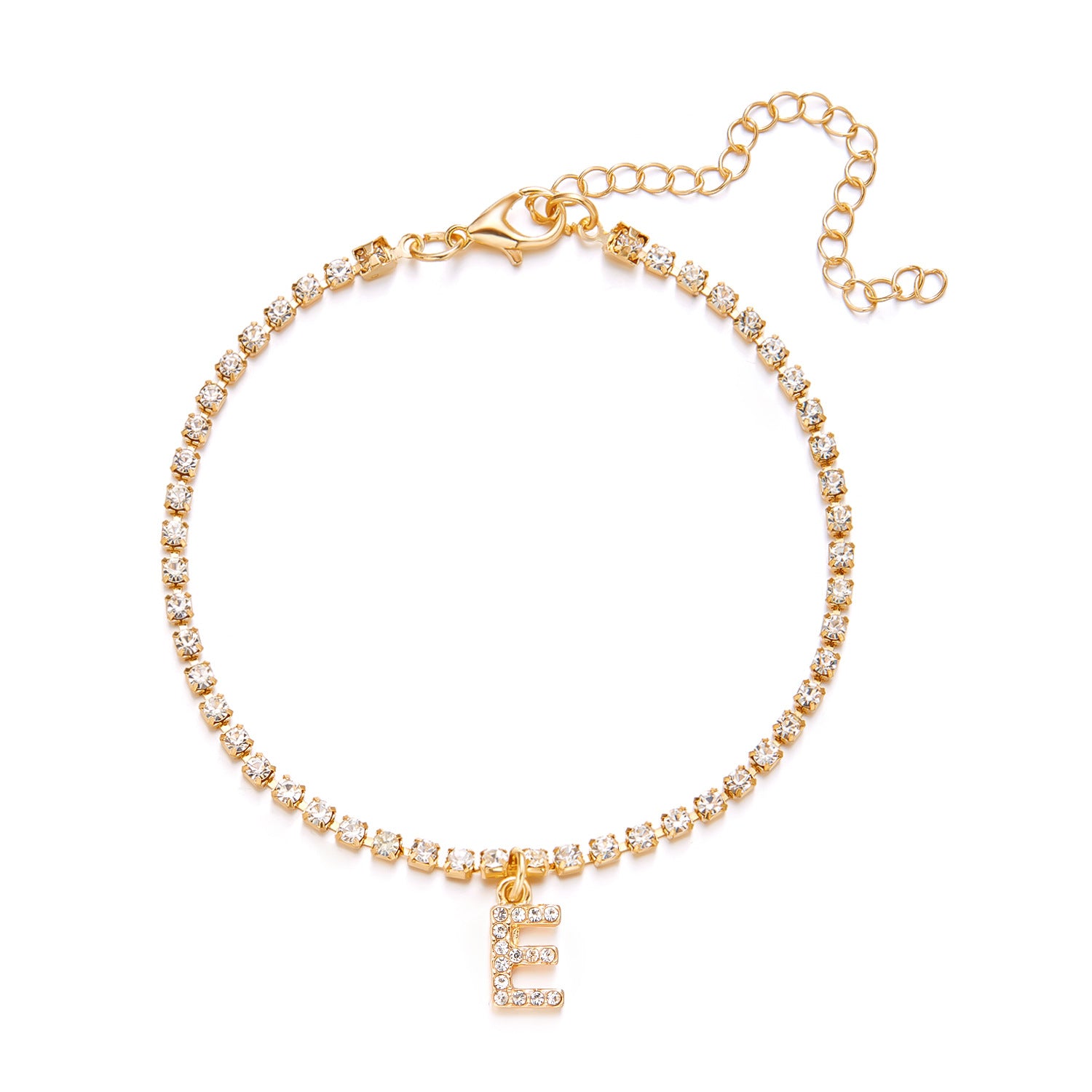 Wholesale 26-letter Anklet  Claw Chain H Beach Anklet