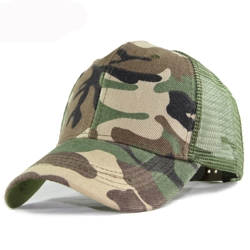 Wholesale Trendy Camouflage Baseball Cap Adjustable Sunshade Outdoor Fishing Hat Unisex Couple Style Boutique Resale Gift