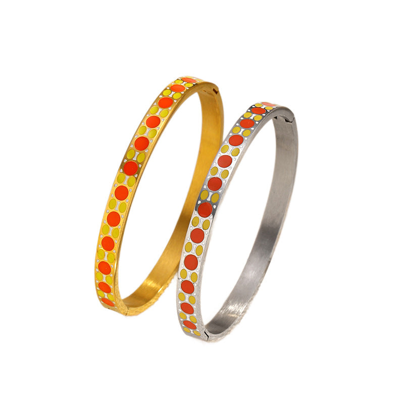 Wholesale colorful stainless steel bracelet