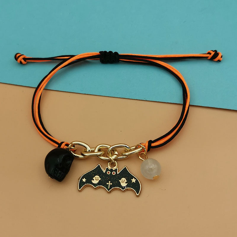 Wholesale Halloween Skull Ghost Cat Pumpkin Luminous Bracelet ACC-BT-Haol006