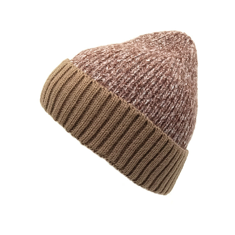 Wholesale  color matching jacquard autumn and winter knitted hat