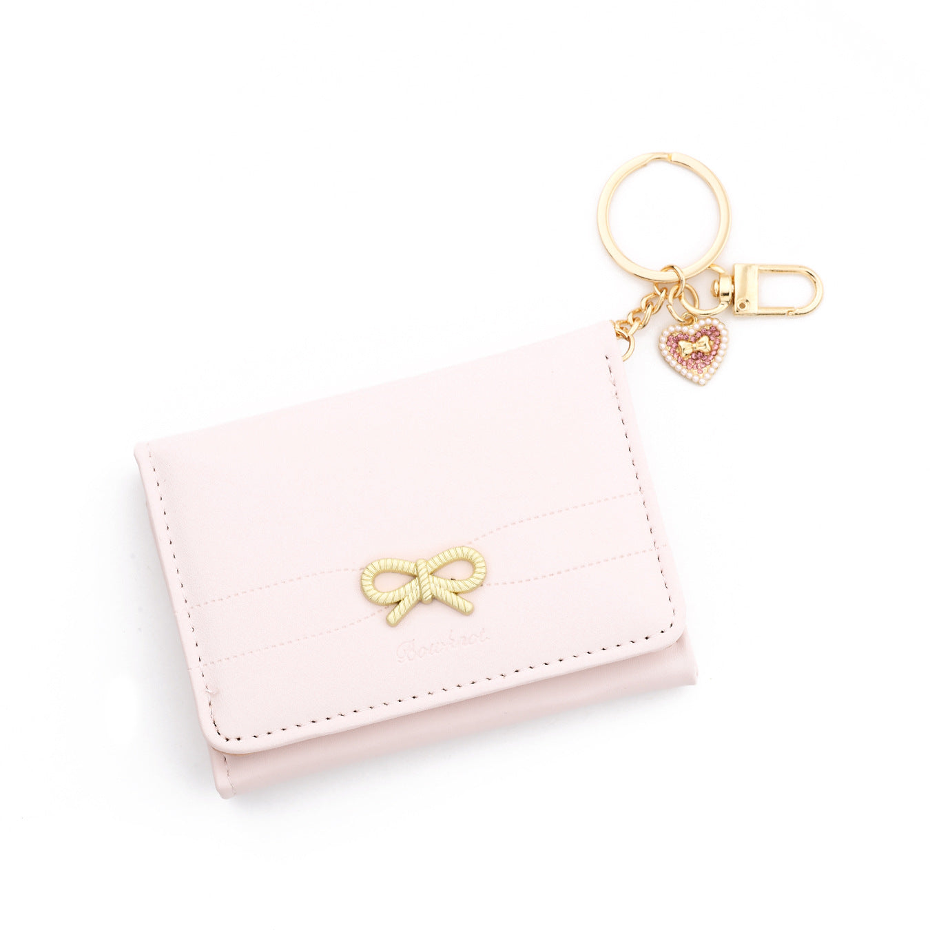 Wholesale Bow Simple  Heart Ladies Wristlet Keychain