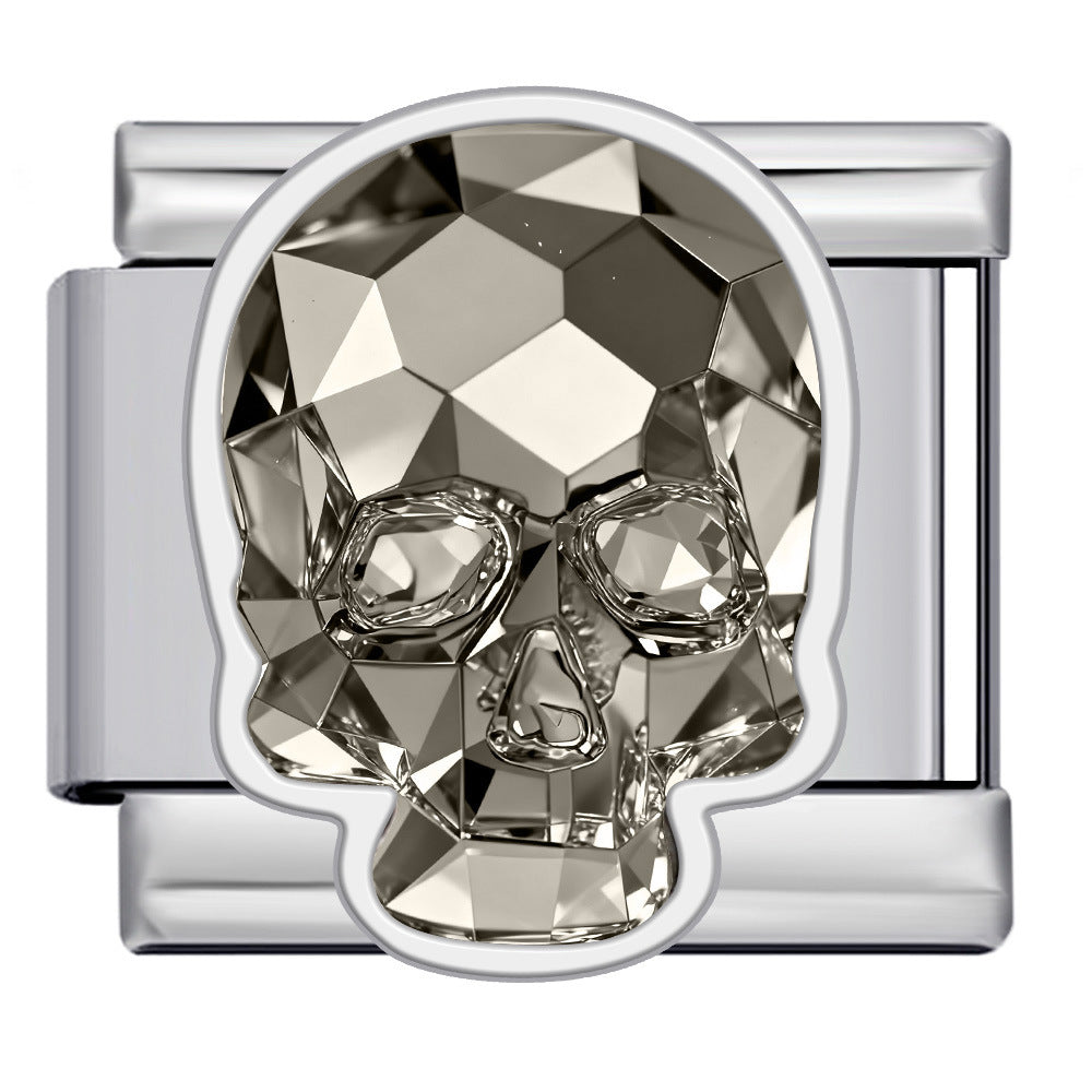 Wholesale 9mm Italian Charm Starter Bracelets DIY square Single Section Creative Stainless Steel Composable Bracelet