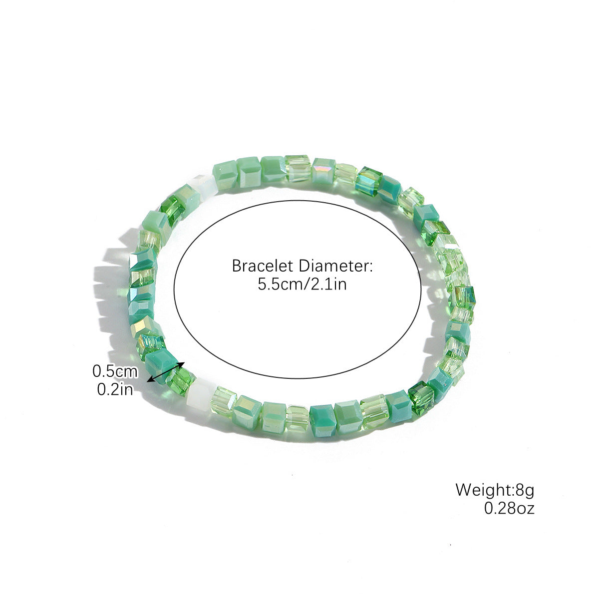 Wholesale Bohemian Elastic Line Crystal Bracelet Set