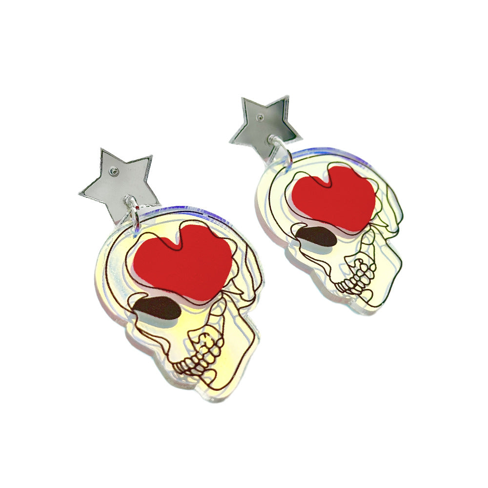 Wholesale Halloween Laser Acrylic Earrings ACC-ES-Weiw007