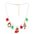 Wholesale Christmas Necklace  Chain Red Green White Beaded Necklaces