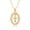 Wholesale retro cross micro inlaid zircon copper gold-plated necklace