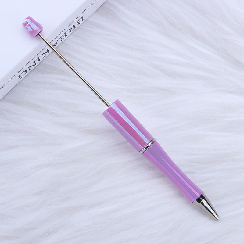 Wholesale 10pcs Beadable Pens Colorful UV Electroplating Colorful DIY Bead Pens ACC-PN-JinBN020