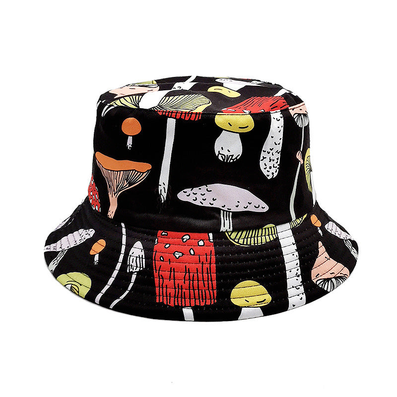 Wholesale Colorful Mushroom Pattern Bucket Hat ACC-HT-ShunMa003