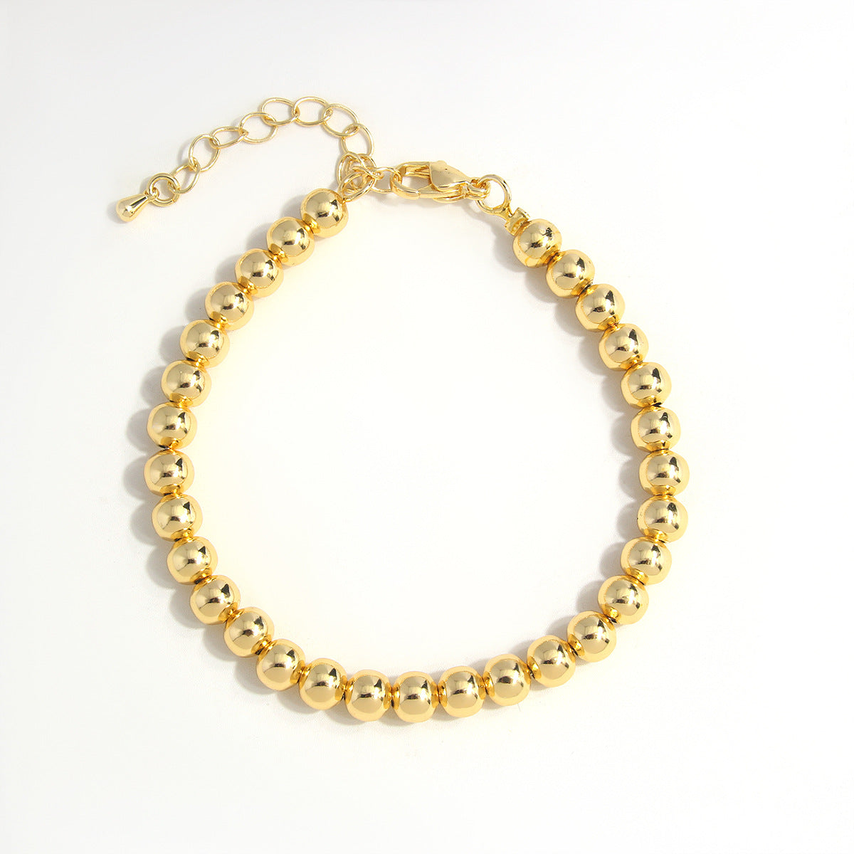 Wholesale Geometric Metal Hollow Beads Copper Bracelet ACC-BT-HongMing003