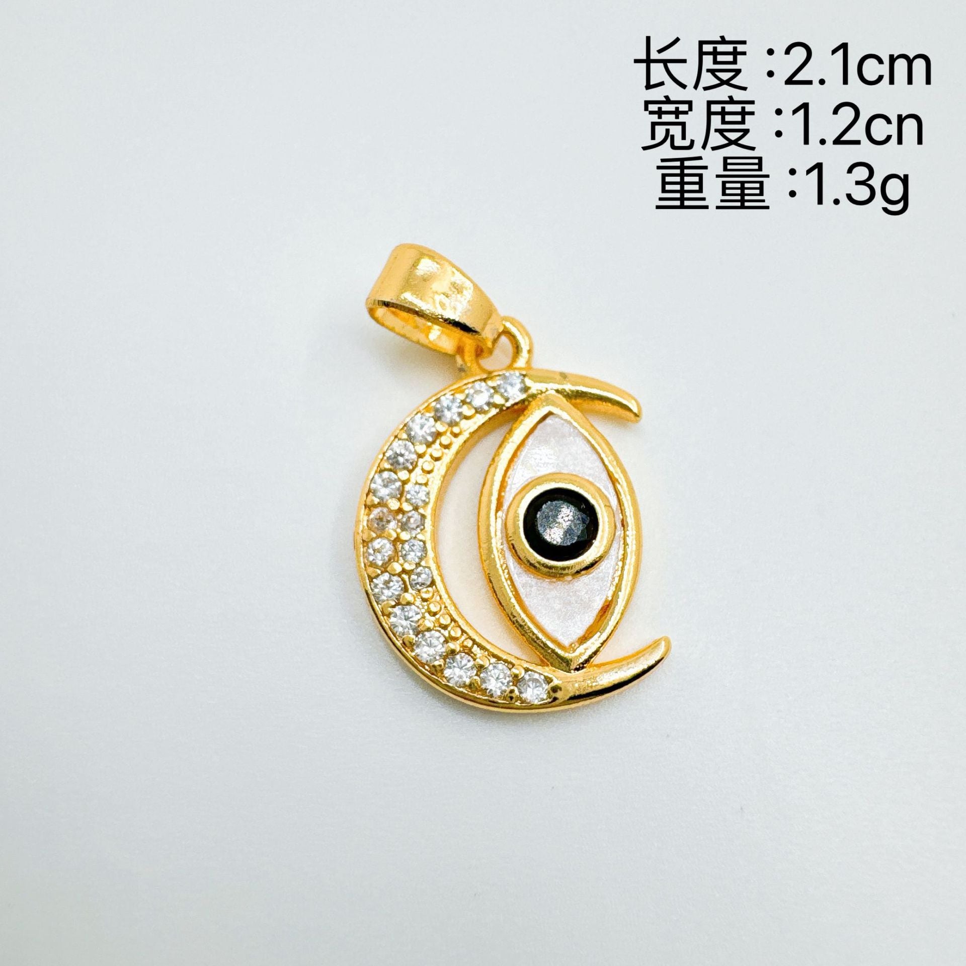 Wholesale Gold Plated Copper Minimalist Heart Cross Pendant Necklace Boutique Jewelry Gift