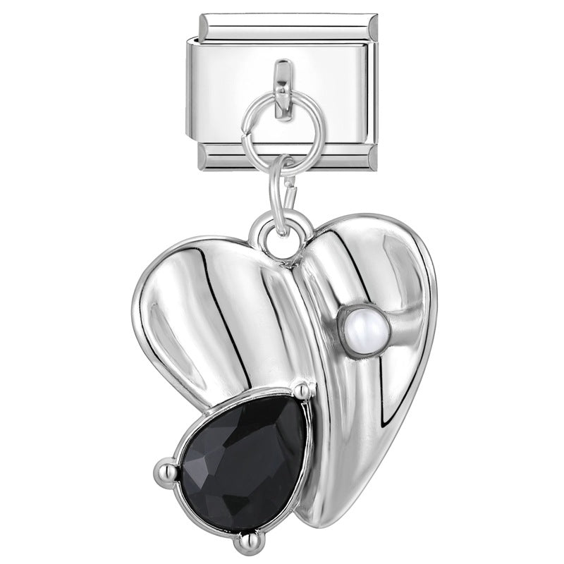 Wholesale Italian handmade pendant butterfly flower DIY jewelry