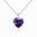 Wholesale S925 Sterling Silver Love Heart-shaped Pendant Heart-shaped Zircon Color Treasure Necklace