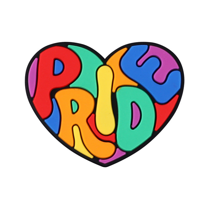 Wholesale 20pcs Rainbow Letter  Focal Beads DIY Bead Accessories