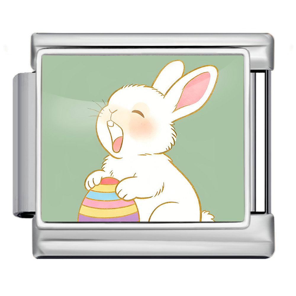 Wholesale Easter Bunny Modular Bracelet Stainless Steel DIY Detachable - Everyday Wear Jewelry Accessory