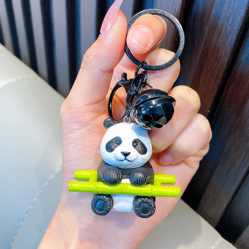 Wholesale Bamboo Panda Resin Keychains ACC-KC-WoAn011