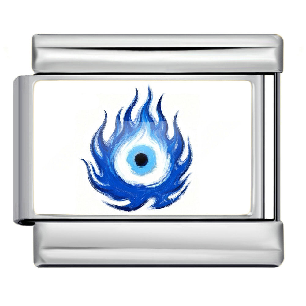 Wholesale Modern Blue Devil' s Eye Stainless Steel Detachable DIY Bracelet Boutique Resale
