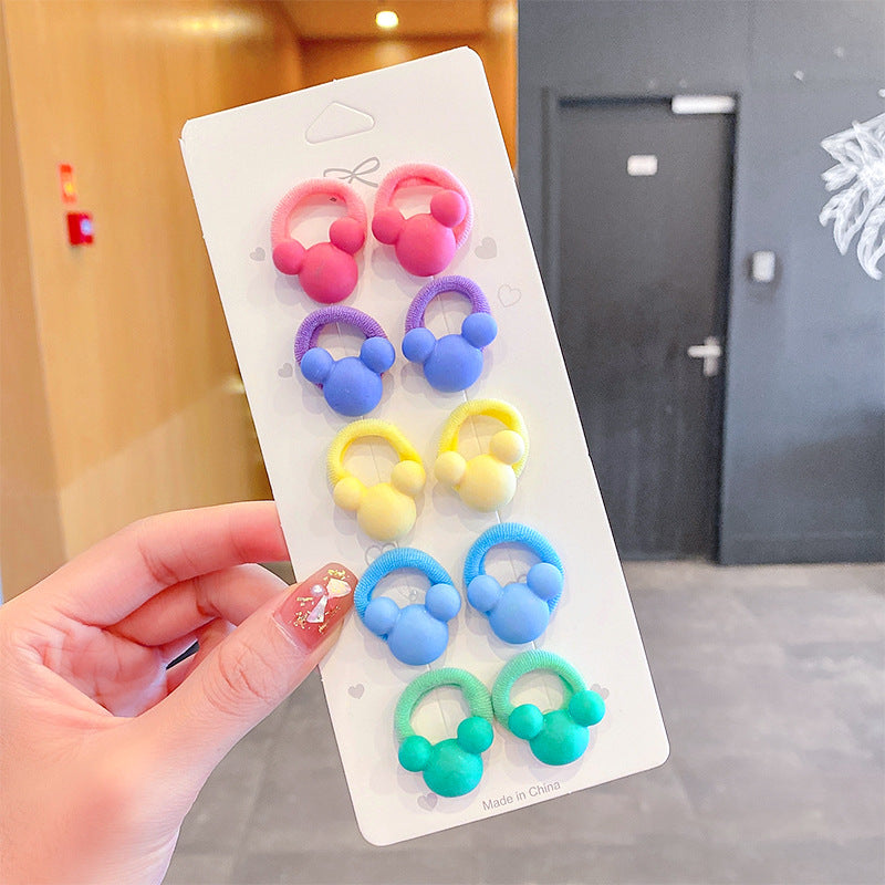 Wholesale 12pcs Children's Cartoon Hair Tie Set Kids Hair Scrunchies ACC-HS-Xinan002