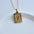 Wholesale Stainless Steel Letter Square Brand Pendant Plated 18K Necklace