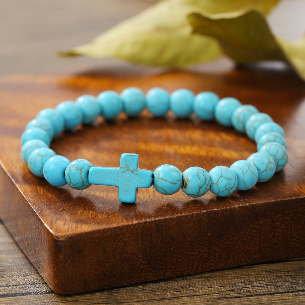 Wholesale Bohemian Turquoise Bracelet with Shell &  Sea Life Pendants - Handmade Jewelry Accessory for Resale