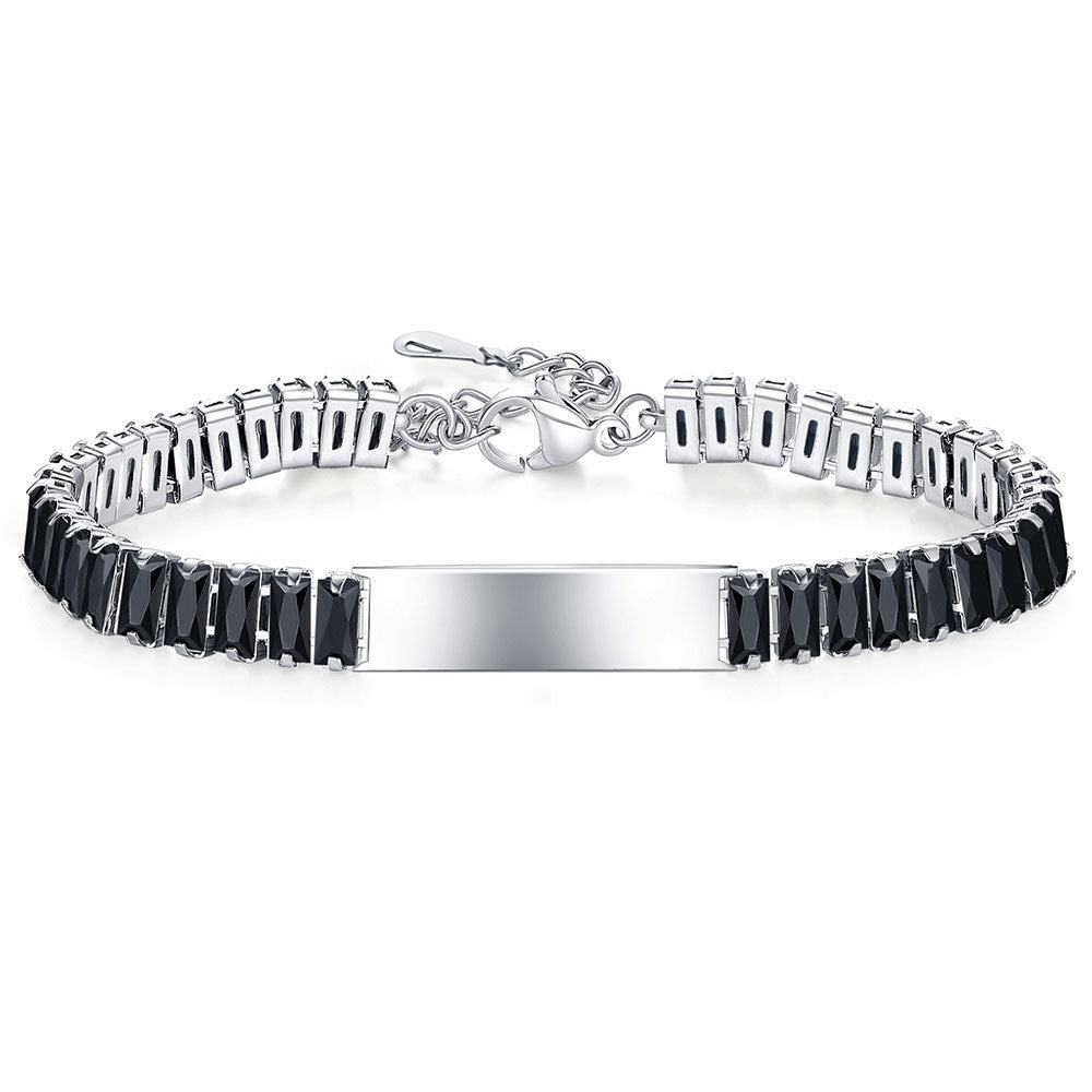 Wholesale titanium steel with diamond  bracelet