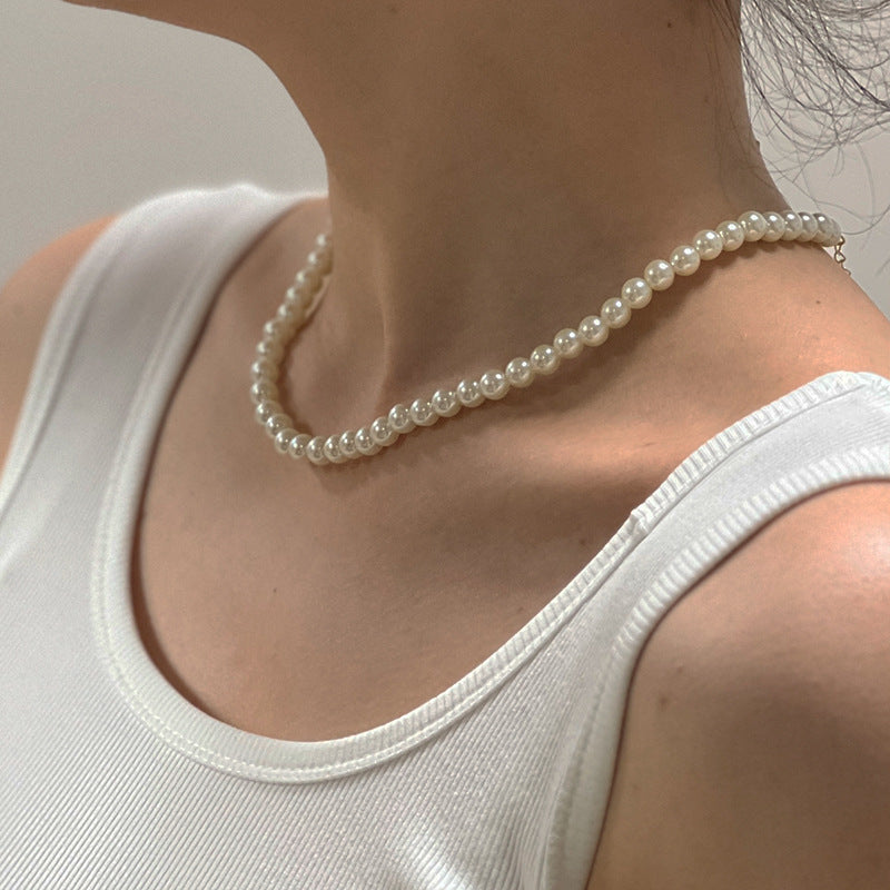 Wholesale Pearl Necklace Light Luxury Clavicle Chain