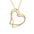 Wholesale  plated 18K gold  cute love pendant  full diamond necklace