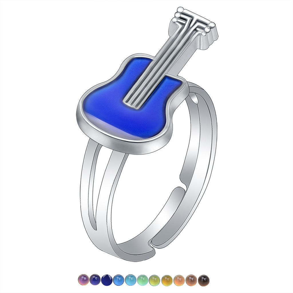 Wholesale Children's Princess Cartoon Cute Animal Temperature Sensitive Color Changing Ring ACC-RS-Hour001