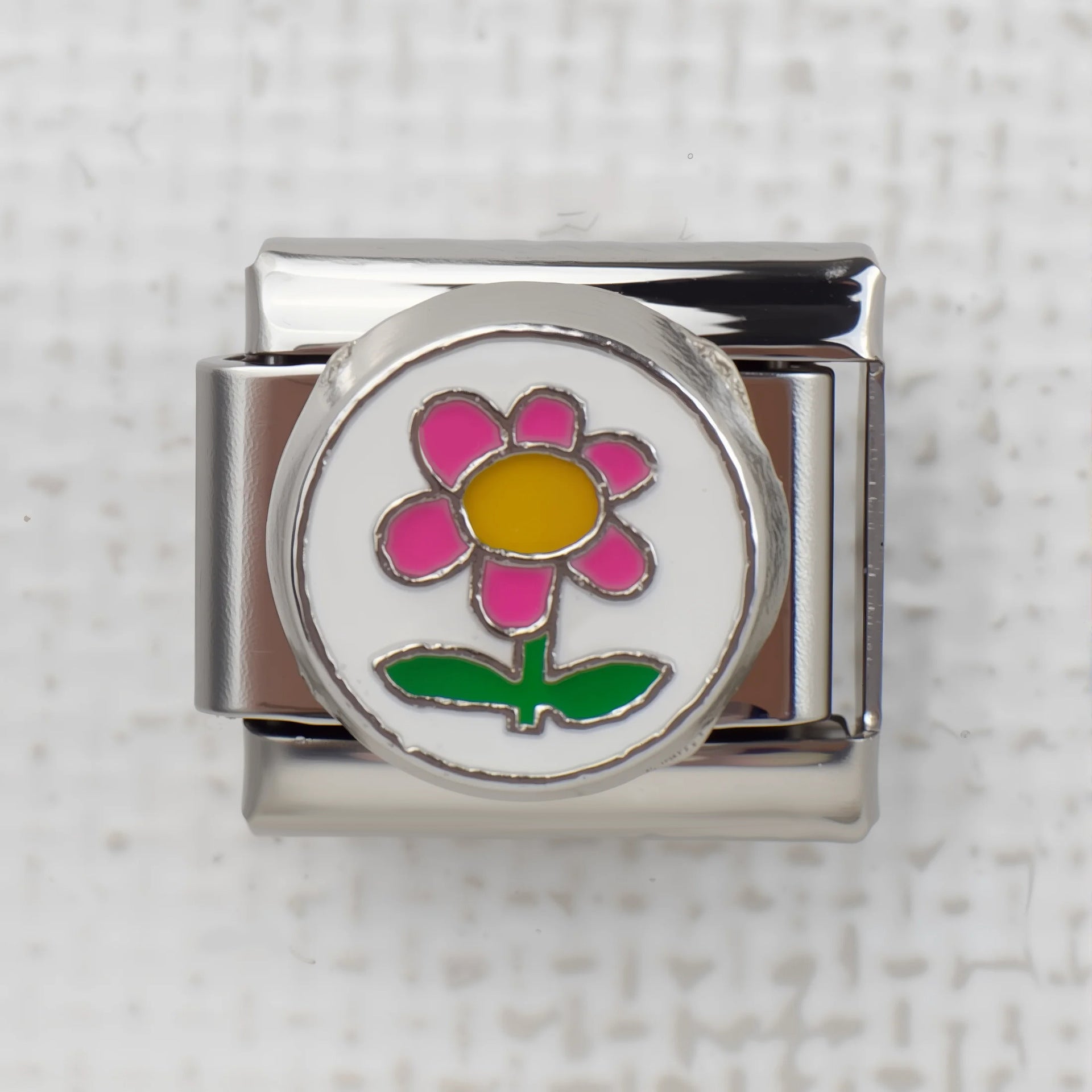 Wholesale 5pcs Italian Charm Bracelet 9mm DIY Splicing Creative Pattern Stainless Steel Composable Bracelet