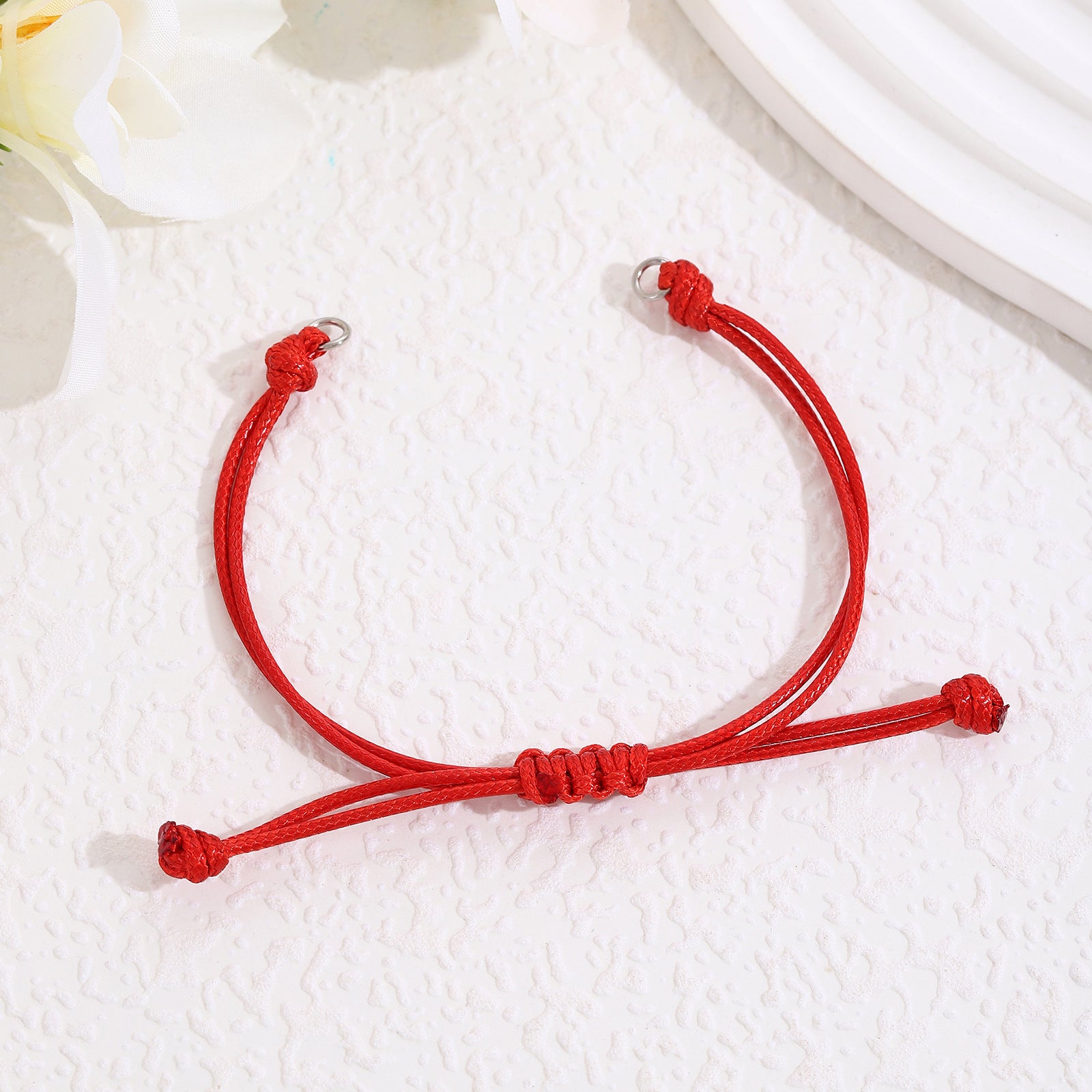 Wholesale  adjustable hand-woven wax rope semi-finished bracelet