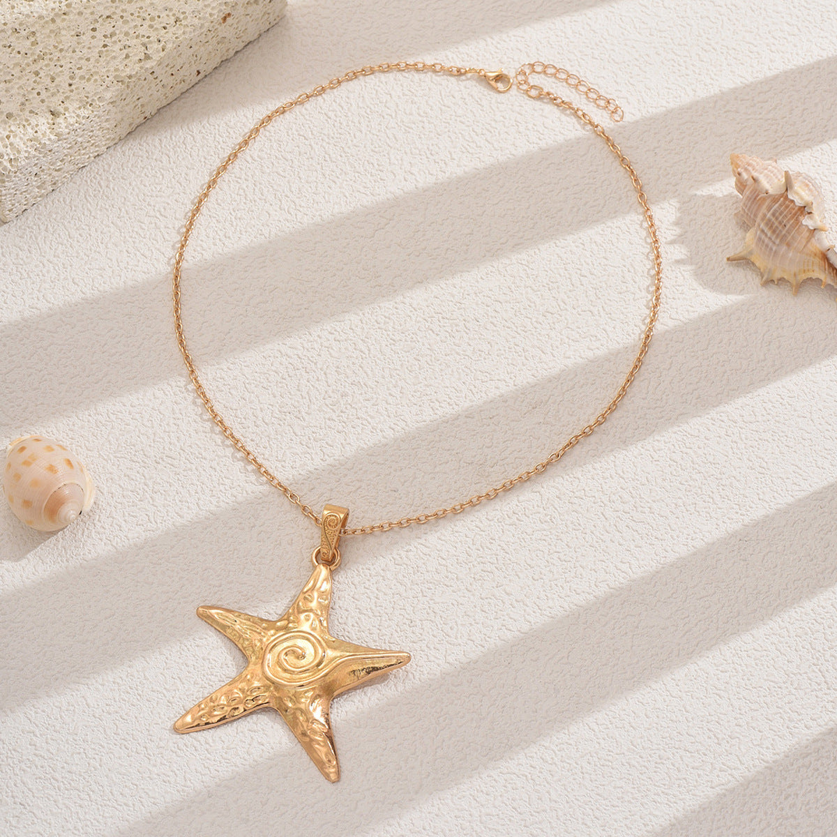 Wholesale Summer Retro Ocean Starfish Necklace