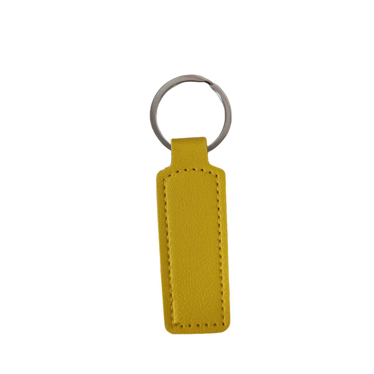 Wholesale Trendy Leather Keychain Car Key Accessory Minimalist Pendant Double Sided ing Everyday Gift