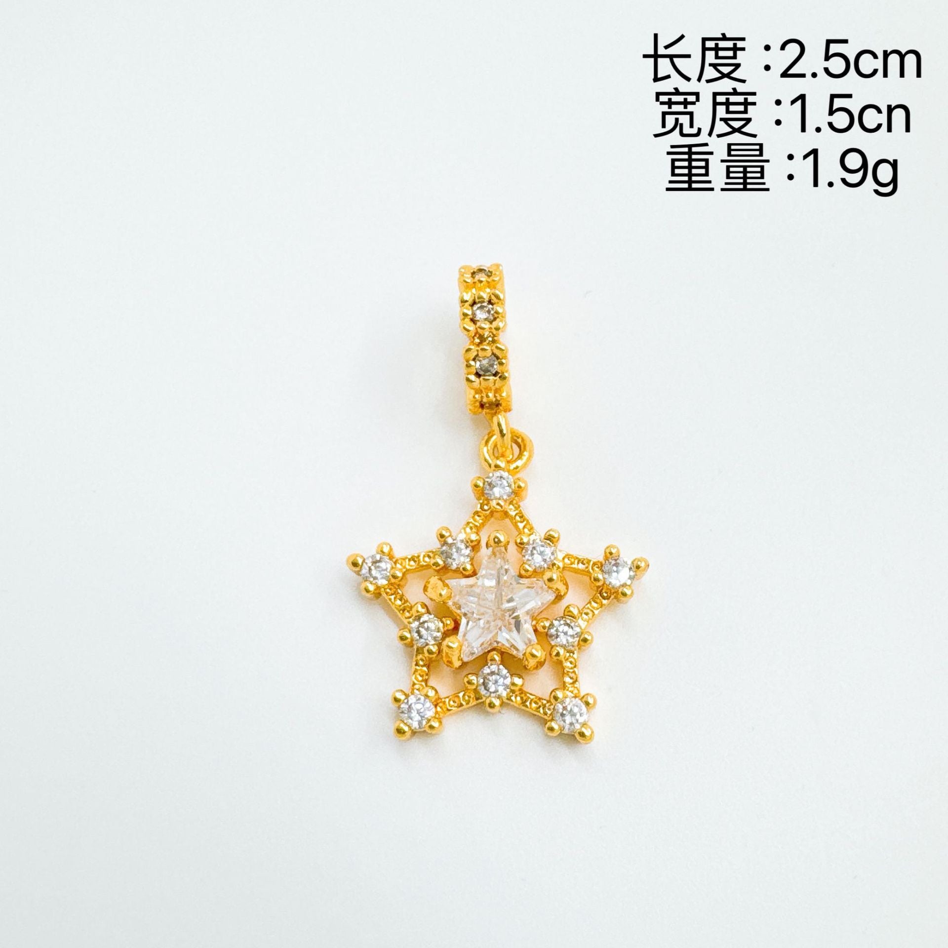 Wholesale Gold Plated Heart Cubic Zirconia Pendant Necklace Women Gift Jewelry Accessory