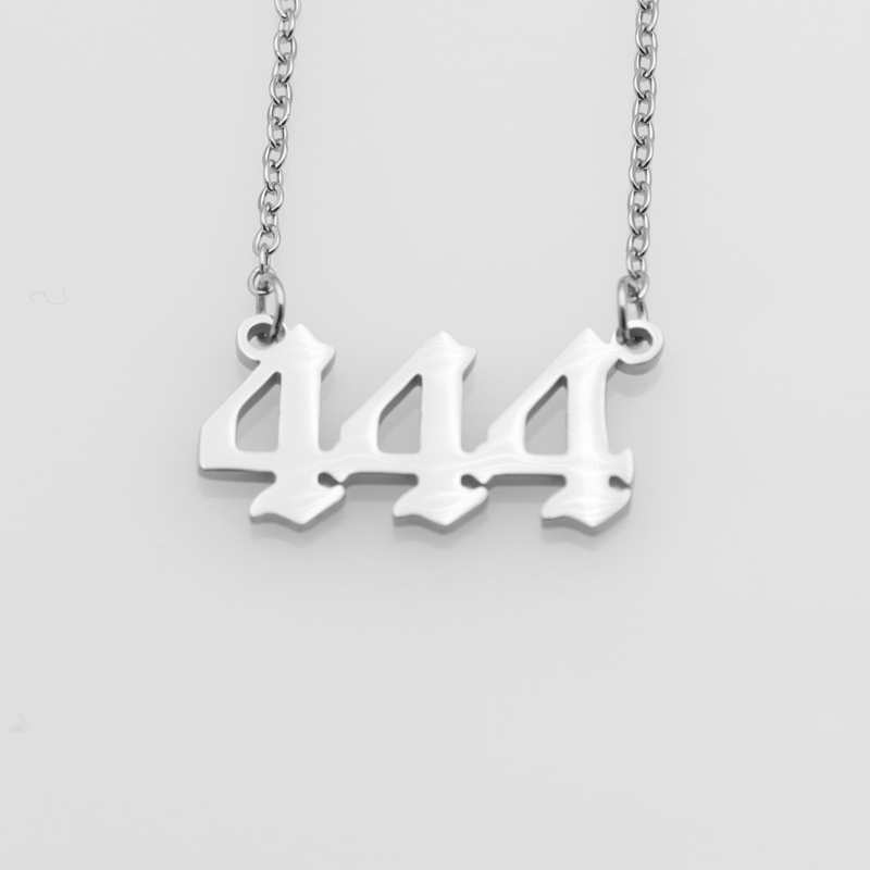 Wholesale Stainless Steel Angel Number Pendant Necklaces ACC-NE-XuanKa001