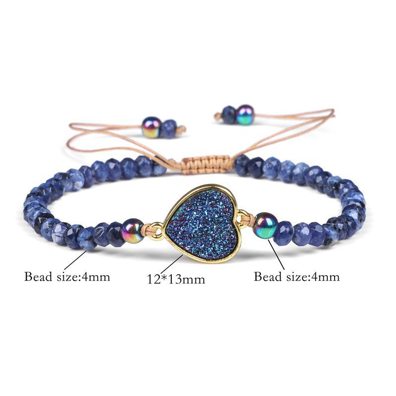 Wholesale Natural Stone Wheel Bead Bracelet Adjustable Braided Bracelet Miyuki ACC-BT-Ruiz005